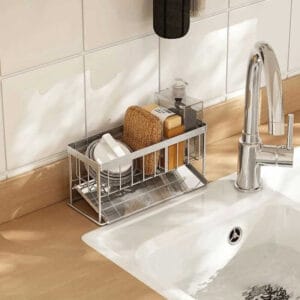 Stainless Steel Counter Organizer with Auto Drain Tray