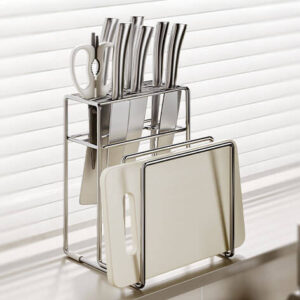 Stainless Steel Knife & Board Holder