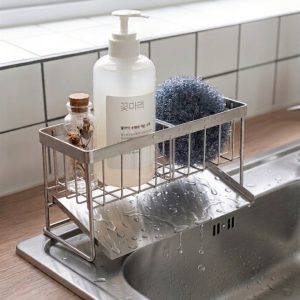 Stainless Steel Counter Organizer with Auto Drain Tray