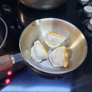 14cm Stainless Steel Pan – Wood Handle