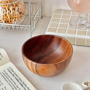 Acacia Wood Bowl for Yogurt Oatmeal