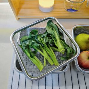 Two-Piece Prep Tray with Mesh Basket