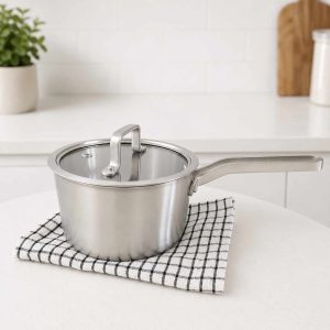 16cm Stainless Steel Saucepan with Lid