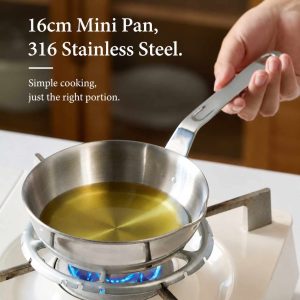 16cm Mini Pan 316 Stainless Steel