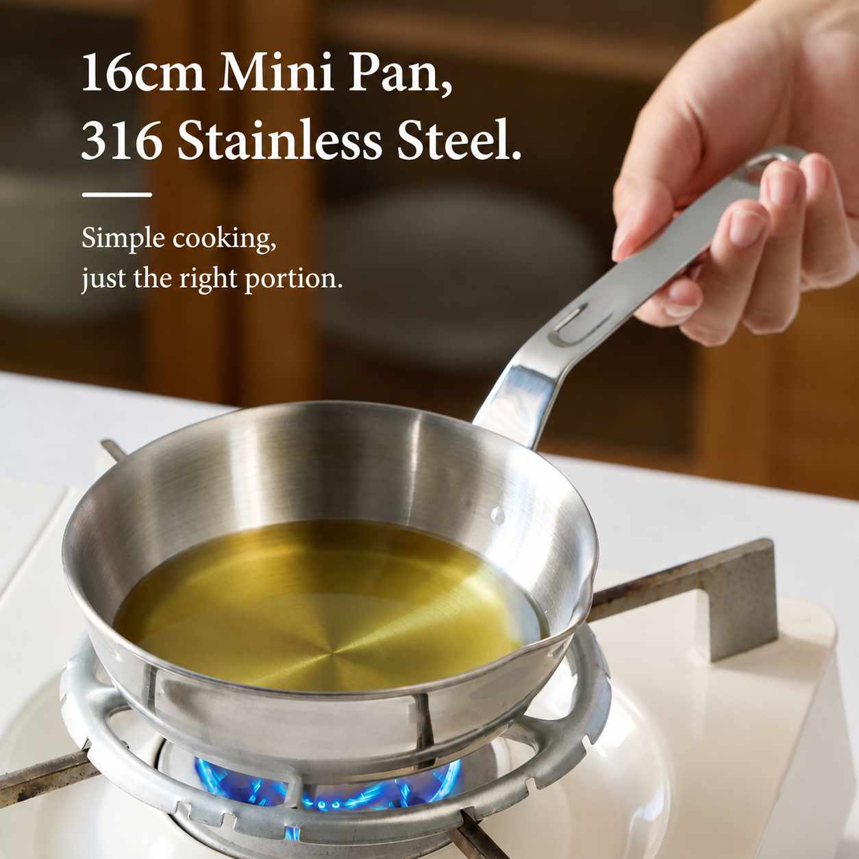 16cm Mini Pan 316 Stainless Steel